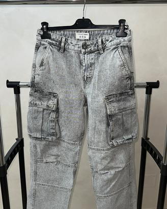 Jeans Cargo Terranova Uomo – Grigio Chiaro - IT:42
