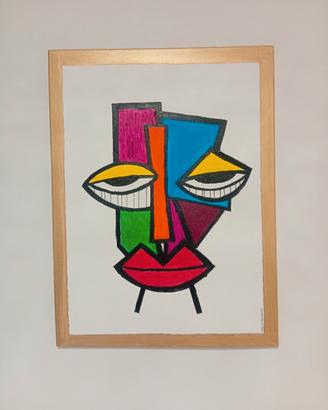Quadro Moderno arte Astratta dipinto su tela 