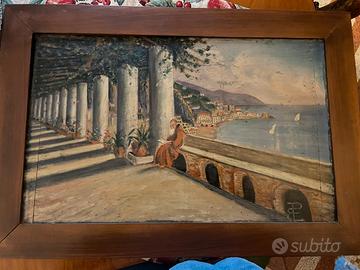 Quadro fine 800 legno e firmato