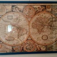 poster, riproduzione carta geografica 1651