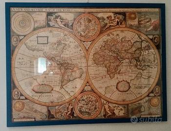 poster, riproduzione carta geografica 1651