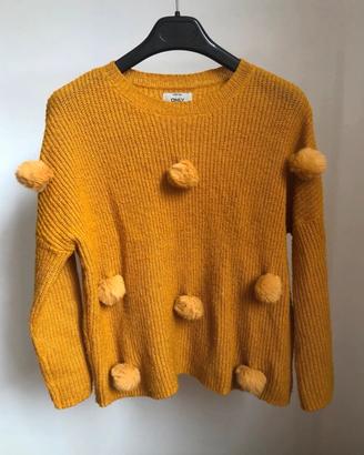Maglione Only con Pompon