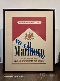 Renato Natale Chiesa NO SMOKING serigrafia