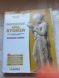 Libro scolastico domande alla storia