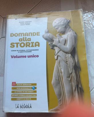 Libro scolastico domande alla storia
