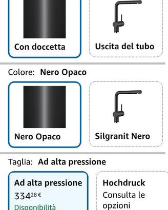 Rubinetto per cucina