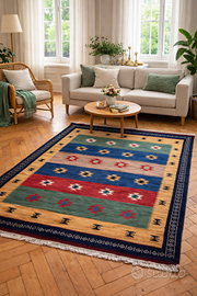 Tappeto persiano Gabbeh lana fatto a mano 180x120