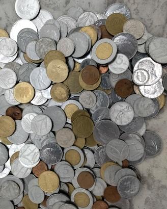 monete da 5-10-20-50-100-200-500-1000 lire