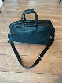 Piquadro borsone da viaggio in pelle