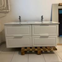 Mobile bagno doppio lavabo con specchio