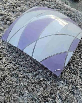Plafoniera da soffitto 40x40 lilla - Attacco E27