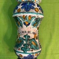 Vaso antico ceramica decorata a mano “Cera Alba”