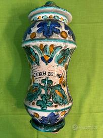 Vaso antico ceramica decorata a mano “Cera Alba”