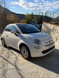 FIAT 500 bianca Cabrio benzina x neopatentati