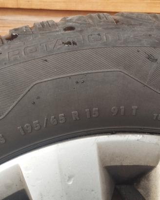 cerchi in ferro più gomme invernali 