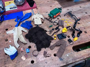 Lotto Accessori  Vestiti Vintage Big Jim Mattel 80