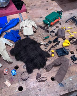 Lotto Accessori  Vestiti Vintage Big Jim Mattel 80