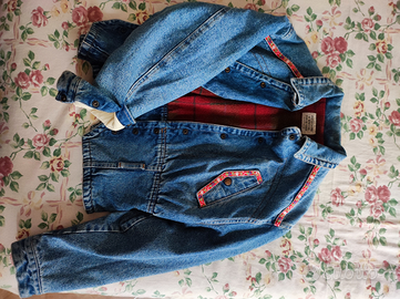 Giubbotto jeans imbottito Benetton, personalizzat