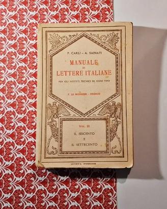 Manuale di Lettere italiane vol 3 (F. LE Monner)