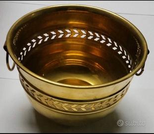 Vaso Vintage Ottone Dorato Anni ’70