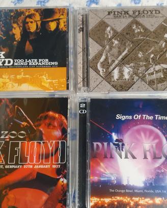 Pink Floyd 4 rari doppi cd live originali