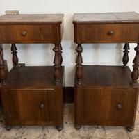 Coppia comodini antichi 1800 legno massello