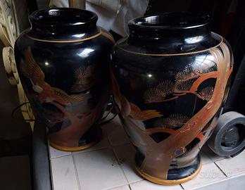 Coppia vasi decorativi in ceramica 1950/60