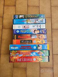 cassette vhs cartoni animati vintage