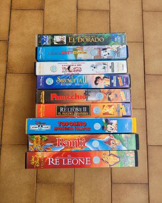 cassette vhs cartoni animati vintage