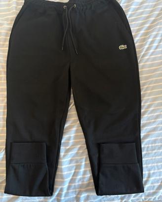 Pantaloni neri della tuta Lacoste