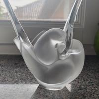 Vaso colombe cristallo Lalique vintage
