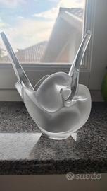 Vaso colombe cristallo Lalique vintage