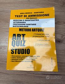 Libro artquiz per test di ammissione med-odo-vet