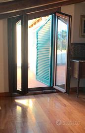 Portafinestra trapezioidale + persiana blindata