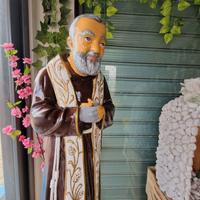 Statua di San Pio Padre Pio Altezza 80cm cemento