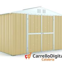 Box giardino lamiera zincata 327x155 beige