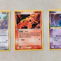 Lotto 3 Carte Pokemon ex Deoxys 