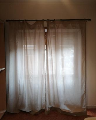Tenda completa color corda con bastone marrone