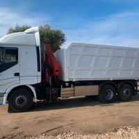 Stralis 480 con gru e ribaltabile, ACCETTO PERMUTE