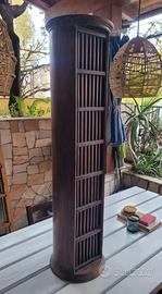 Porta Cd etnico in legno massiccio