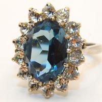 Stupendo anello Vintage argento zirconi