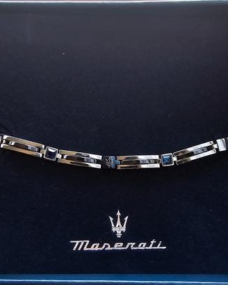 Bracciale Maserati Uomo in Acciaio e Ceramica 