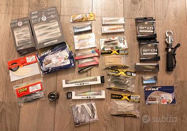 Lotto spigola spinning Duo Jackfin Black minnow