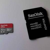 MICRO/SD SANDISK  DA 32 GB + ADATTATORE