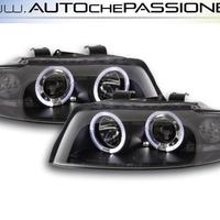 Gruppi ottici anteriori angel eyes neri AUDI A4 8E