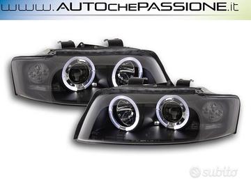 Gruppi ottici anteriori angel eyes neri AUDI A4 8E