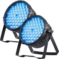 Coppia fari Par Led 54x3 RGB DMX nuovi