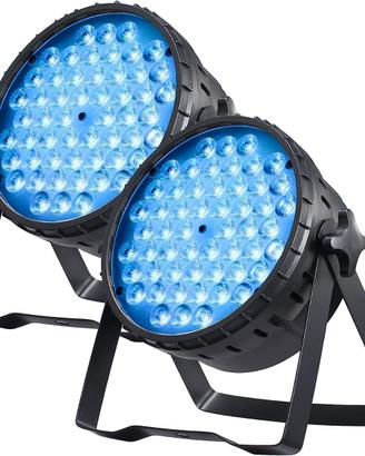Coppia fari Par Led 54x3 RGB DMX nuovi
