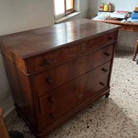 COMO' IN LEGNO 4 CASSETTI E 2 COMODINI