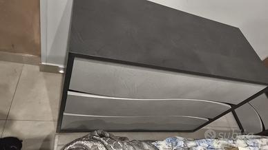 comò e comodini color cemento